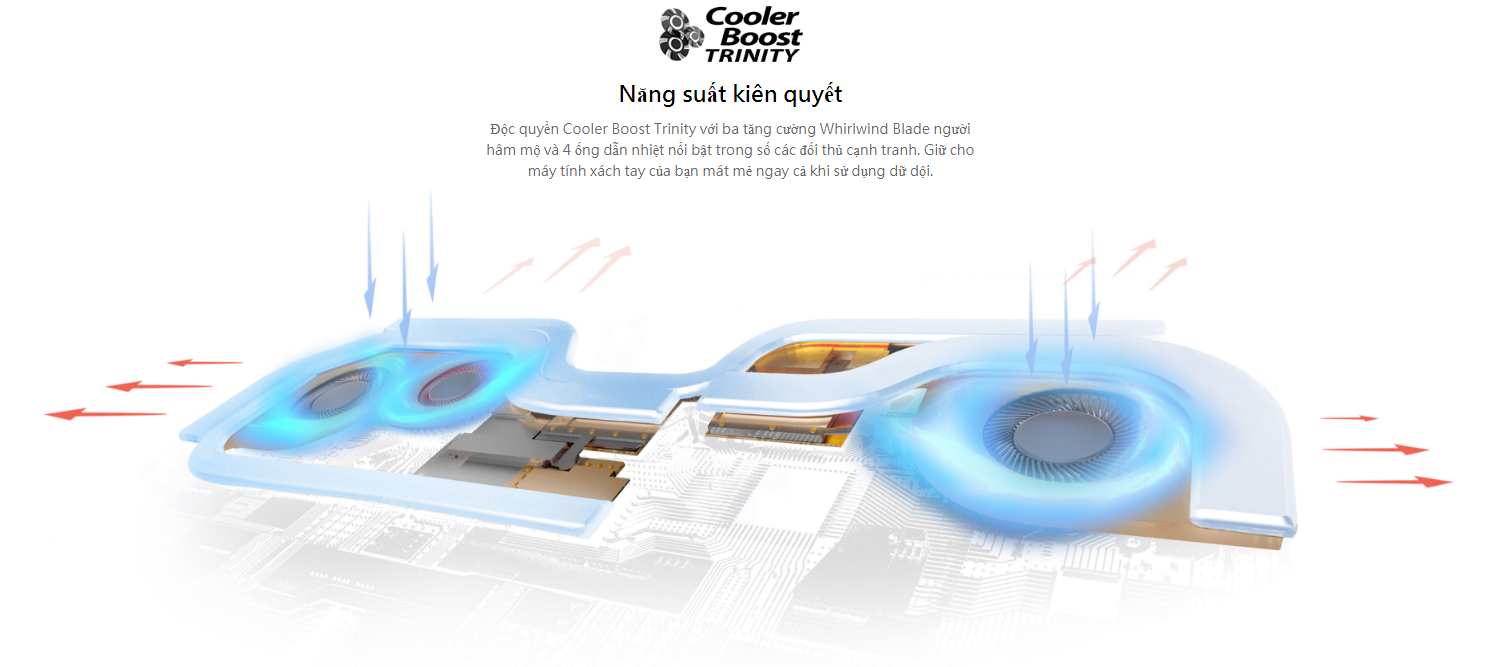 MSI P65 tản nhiệt