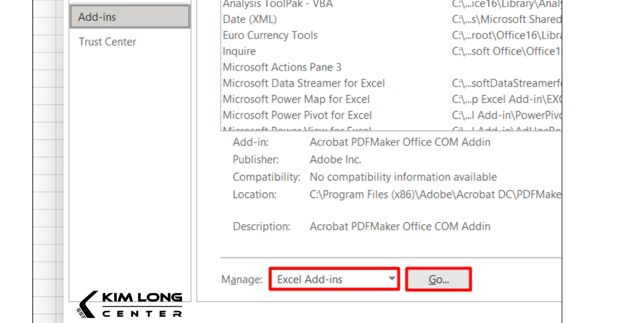 Excel bị trang trắng