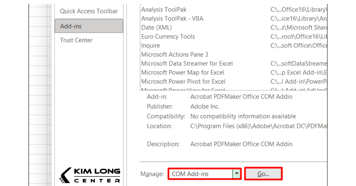 Excel bị trang trắng