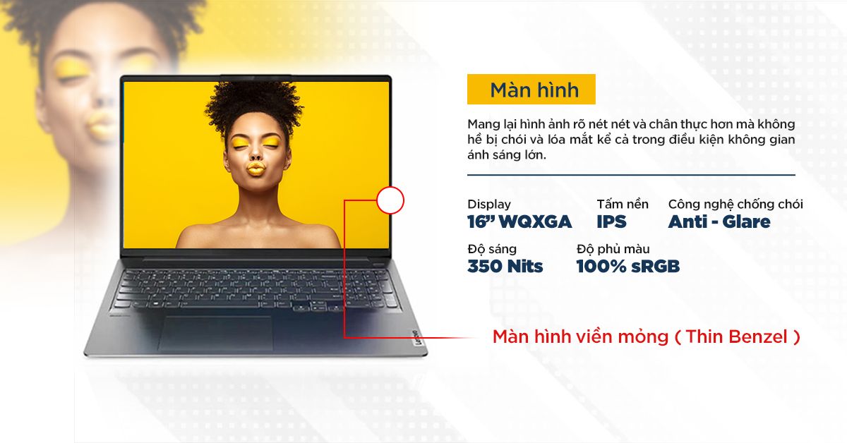 màn hình Lenovo IdeaPad 5 Pro 16ACH6 82L500WMVN