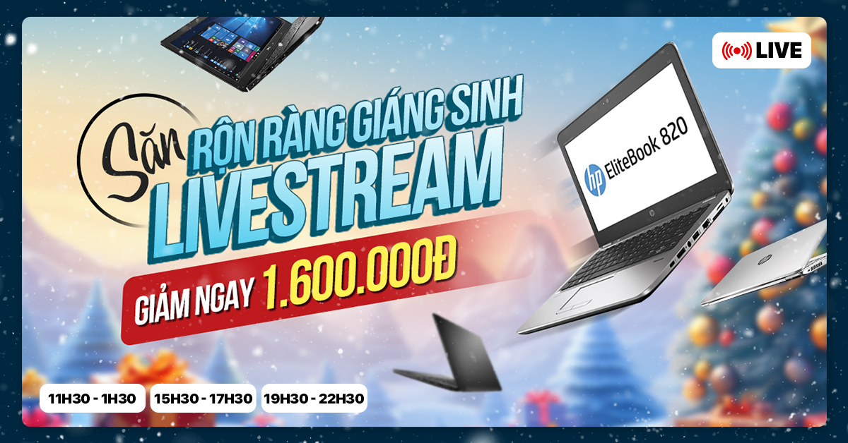 Rộn ràng đón Giáng Sinh - Mua trên live giảm ngay 1tr6